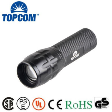 3W XPE Zoomable Ultra brillante recargable de aluminio de la antorcha linterna policía de la policía